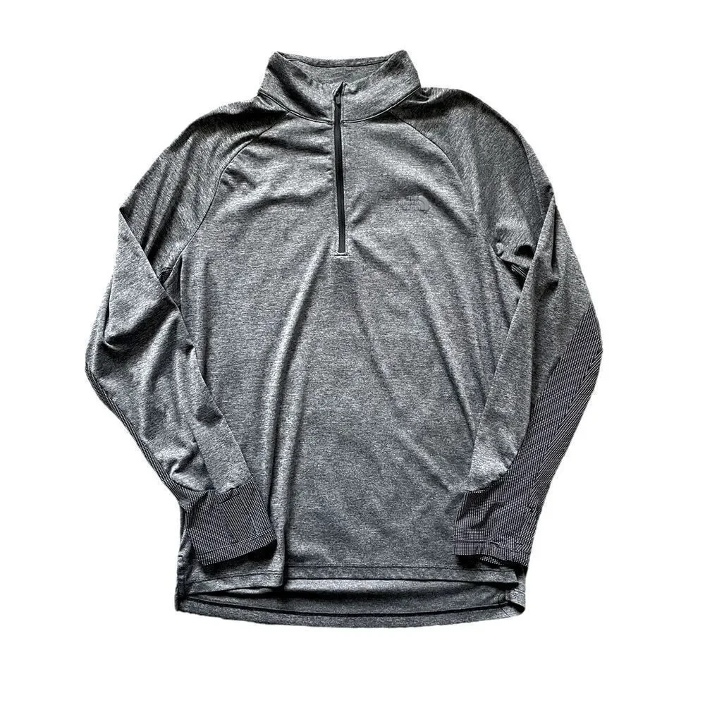 THE NORTH FACE Flashdry Long Sleeve Shirt Gray Size Large